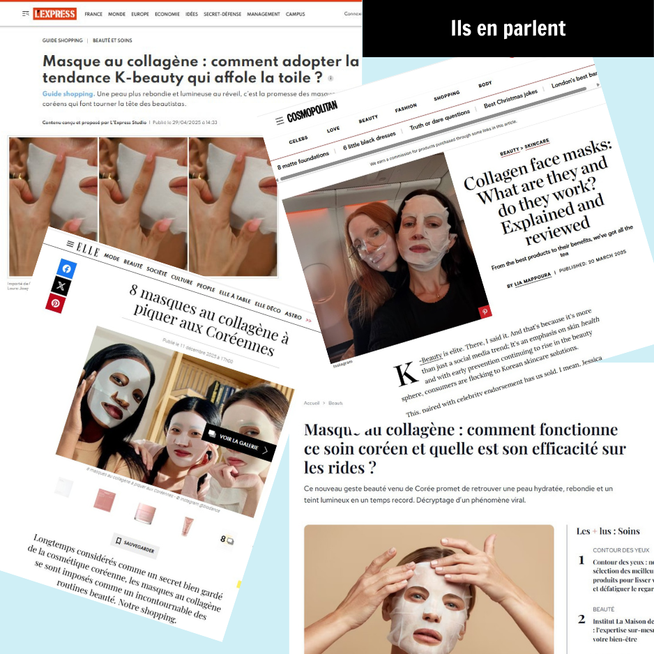 5 Masques Visage Hydrogel